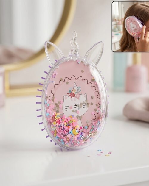 Egg-ShapedQuicksandHairBrush-01.jpg Cute Unicorn Hair Comb � Fun, Detangling & Stylish for Kids