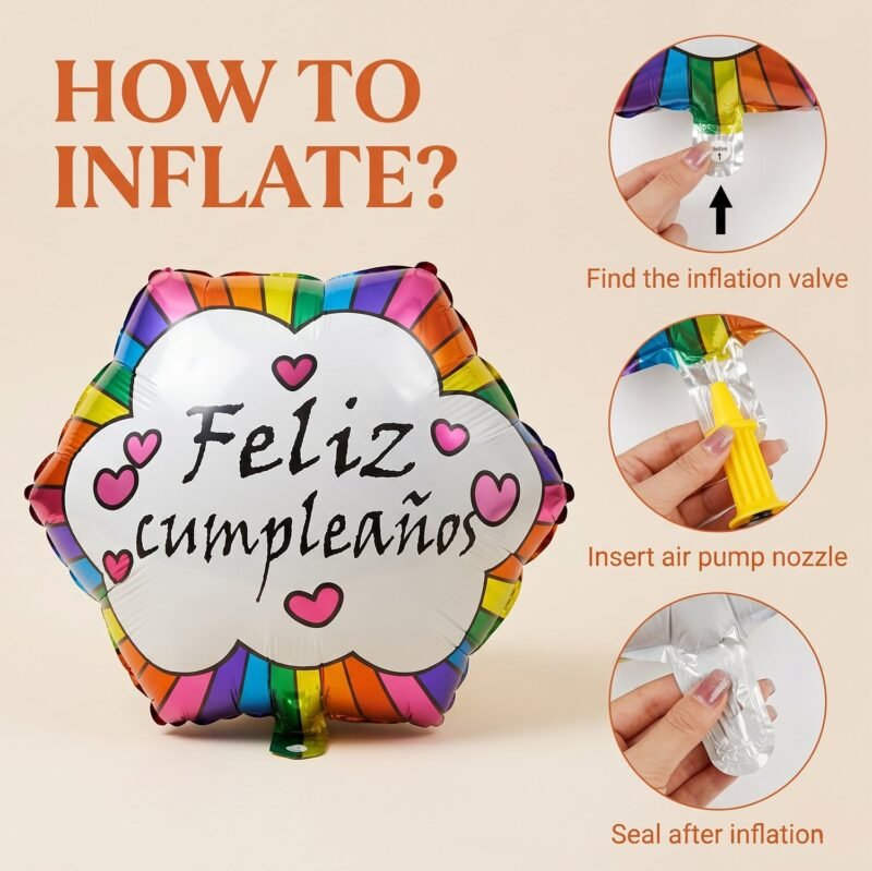 Feliz Cumpleanos Foil Balloon � Vibrant Birthday Decoration