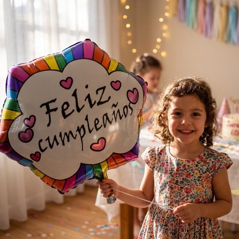 Feliz Cumpleanos Foil Balloon � Vibrant Birthday Decoration