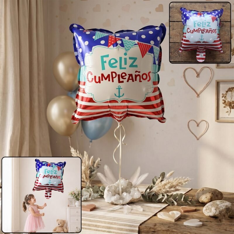 Feliz Cumpleanos Foil Birthday Balloon � Bright Party Decor