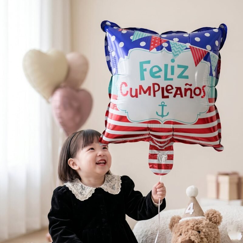 Feliz Cumpleanos Foil Birthday Balloon � Bright Party Decor