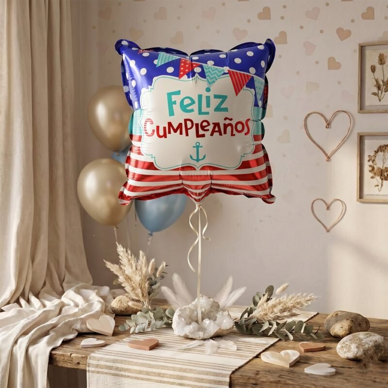 Feliz Cumpleanos Foil Birthday Balloon � Bright Party Decor