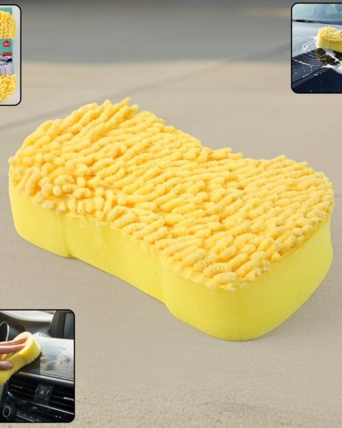 Microfiber Car Washing Sponge � Dual-Surface & Scratch-Free Finish