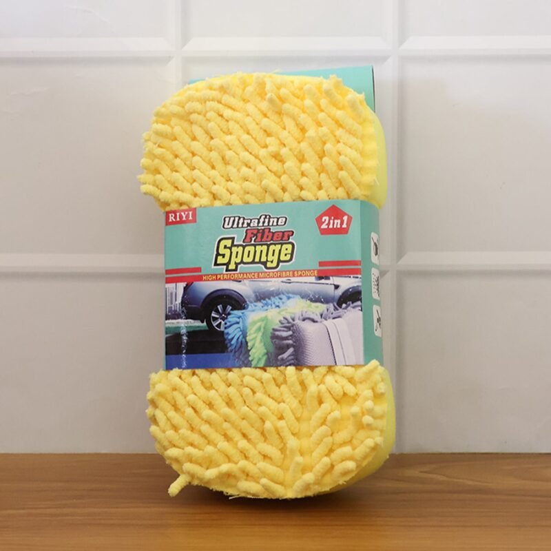Microfiber Car Washing Sponge � Dual-Surface & Scratch-Free Finish