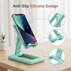 Foldablemobilestand-05.jpg Foldable Mobile Phone Stand � Adjustable & Non-Slip for Comfortable Viewing