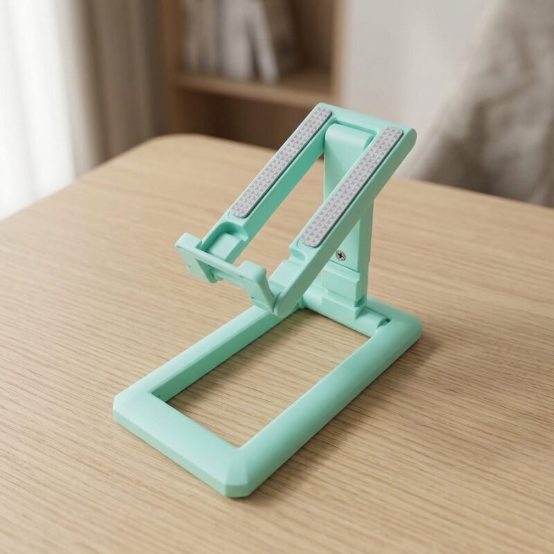 Foldablemobilestand-06.jpg Foldable Mobile Phone Stand � Adjustable & Non-Slip for Comfortable Viewing