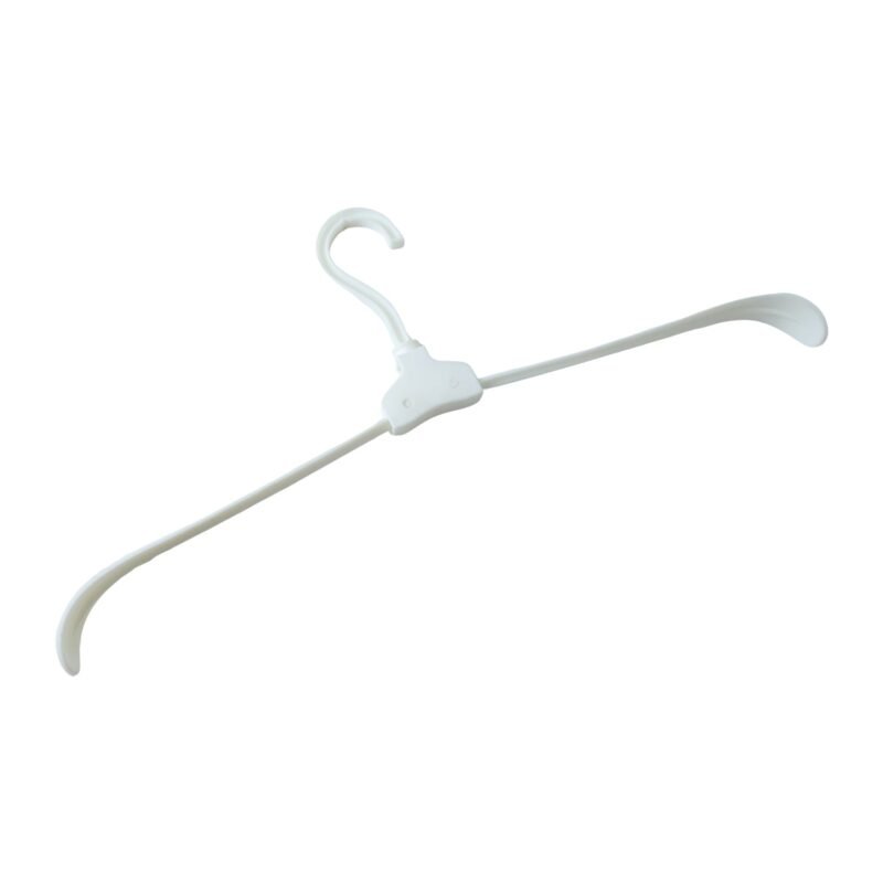 Foldable Plastic Clothes Hanger – Space Saving & Travel Friendly