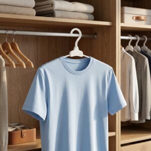 Foldable Plastic Clothes Hanger – Space Saving & Travel Friendly
