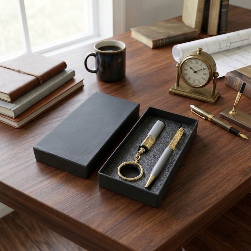 GiftCombo-06.jpg Premium 2 In 1 Keychain and Pen – Stylish Office Gift Set