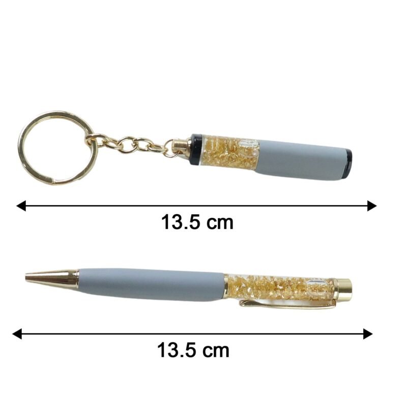 GiftCombo-size.jpg Premium 2 In 1 Keychain and Pen – Stylish Office Gift Set