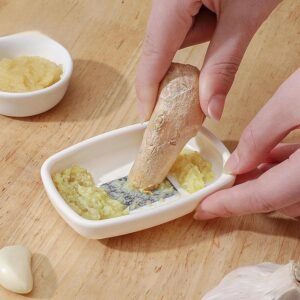 GraterGarlicGraterOnion-03.jpg Multipurpose Garlic Ginger Grinding Plate – Manual Stainless Steel Tool