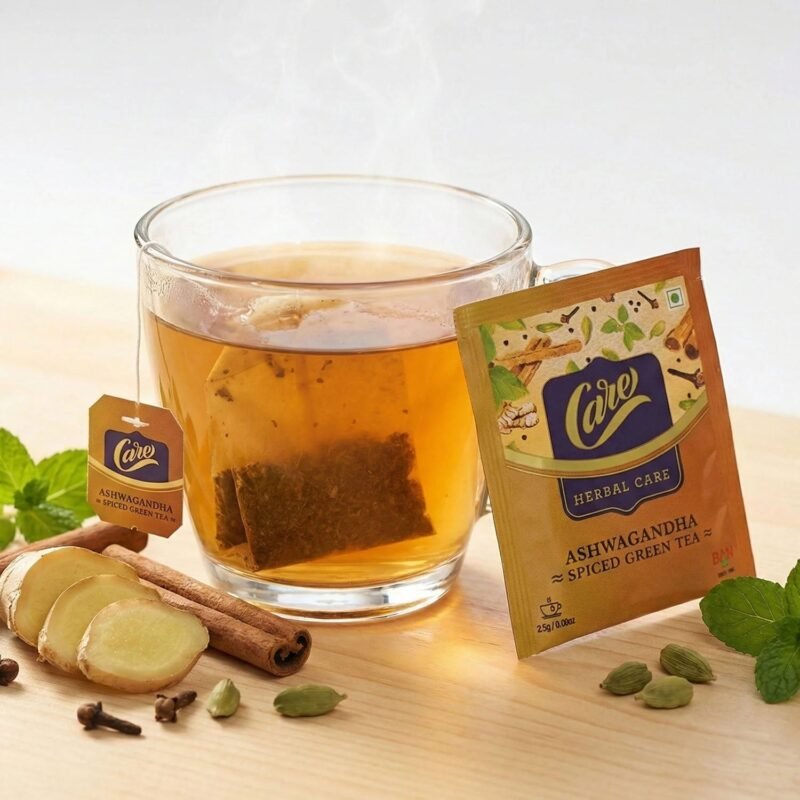 GreenTea-03.jpg Ashwagandha Spiced Green Tea – Relaxing Antioxidant-Rich Herbal Brew
