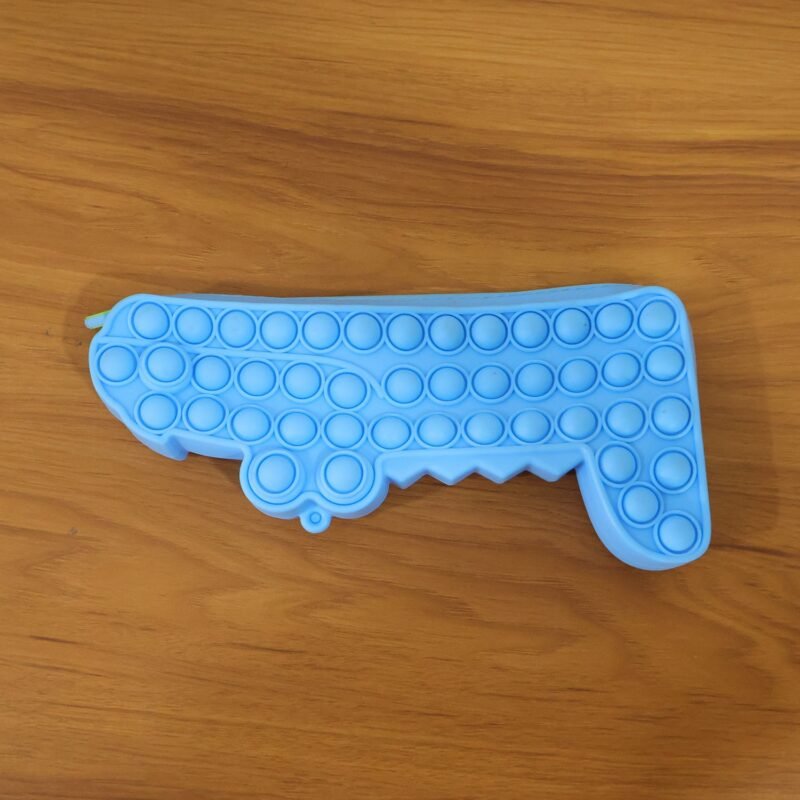 GunSiliconePopitPouch-live.jpg Pop It Crocodile Pencil Pouch – Stress-Relief Silicone & Spacious Design