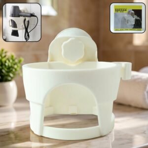 Hair Dryer Holder � Easy Bathroom Storage with Suction Cup
