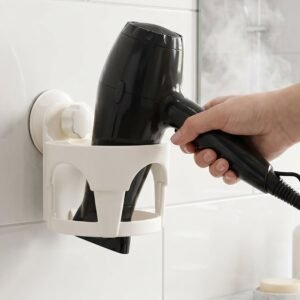 Hair Dryer Holder � Easy Bathroom Storage with Suction Cup