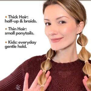 Elastic Hair Bands – Gentle, Strong Grip for Stylish Hair
