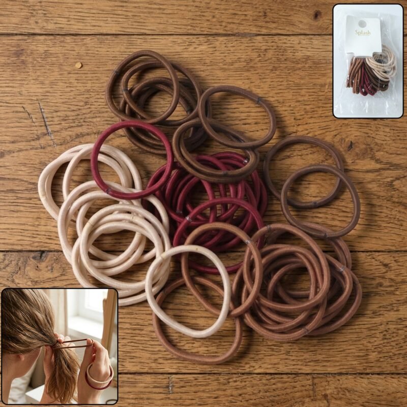 Elastic Hair Bands – Gentle, Strong Grip for Stylish Hair