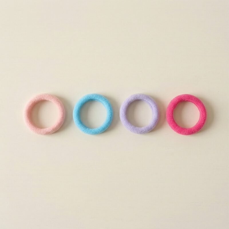 Elastic Hair Ties – Gentle, Durable & Convenient for Kids