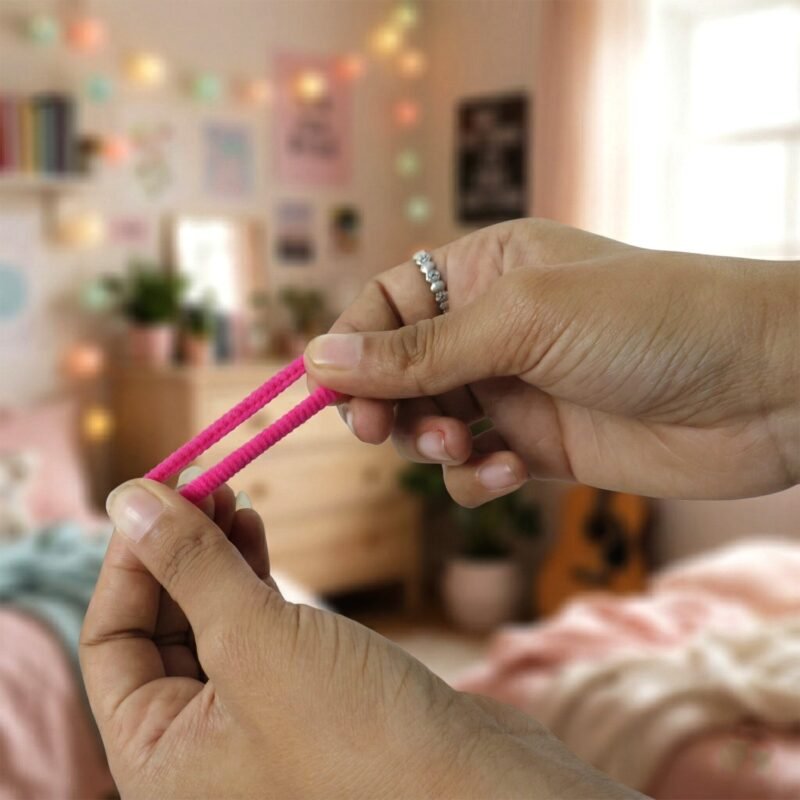 Elastic Hair Ties – Gentle, Durable & Convenient for Kids