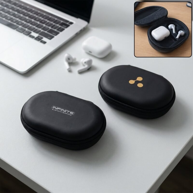 HeadphonesCarryingCase-WOSKU-01.jpg Wireless Earbuds Travel Case – Compact & Hard Shell Protection