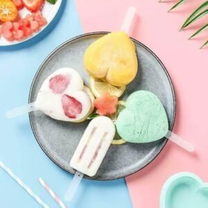 Heart Shape Silicone Popsicle Mold – Reusable & Fun Frozen Treats