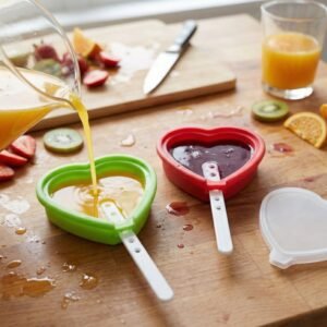 Heart Shape Silicone Popsicle Mold – Reusable & Fun Frozen Treats