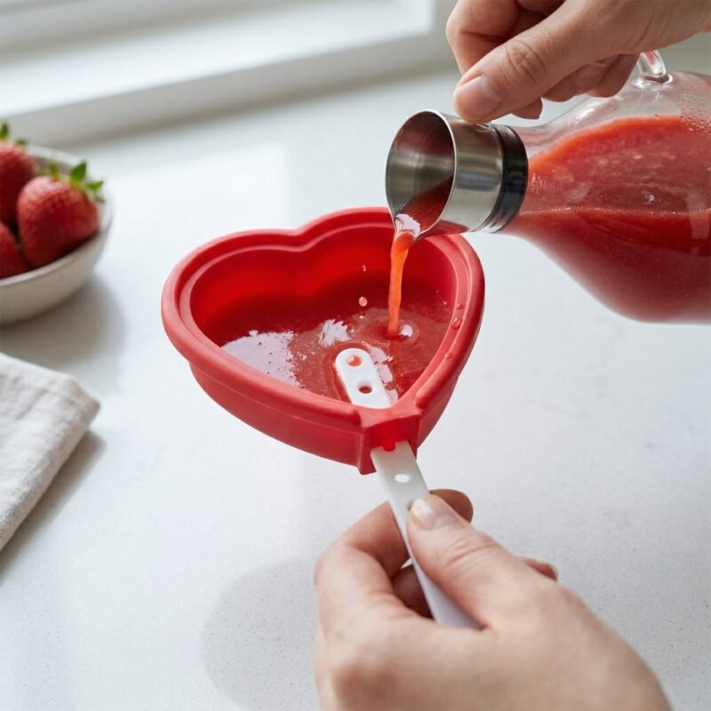 Heart Shape Silicone Popsicle Mold – Reusable & Fun Frozen Treats