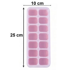 ICE-CUBE-TRAY-6.jpg Plastic Ice Cube Tray with Lid � Hygienic & Easy Release, Pack of 2