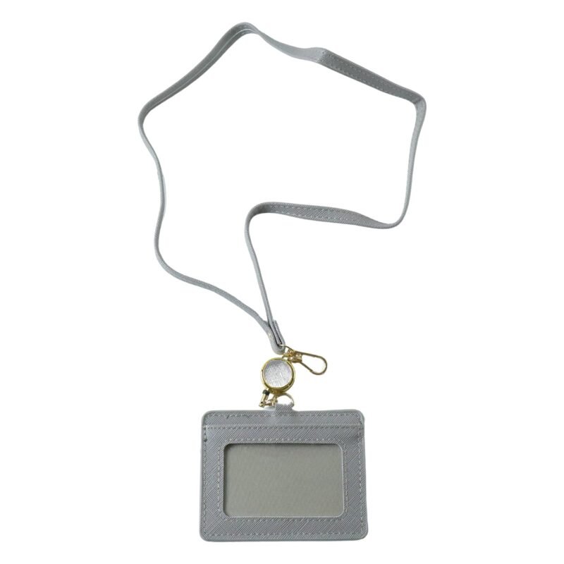 ID Card Holder with Adjustable Neck Strap – Durable & Professional