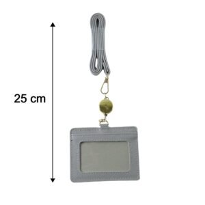 ID Card Holder with Adjustable Neck Strap – Durable & Professional