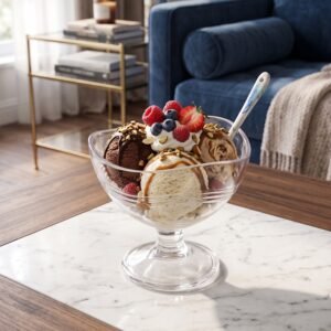 Unbreakable Creamy Dessert Bowls � Elegant, Durable & Crystal Clear