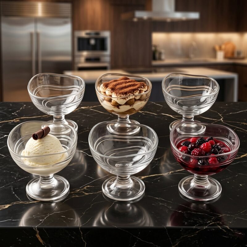 Unbreakable Creamy Dessert Bowls � Elegant, Durable & Crystal Clear