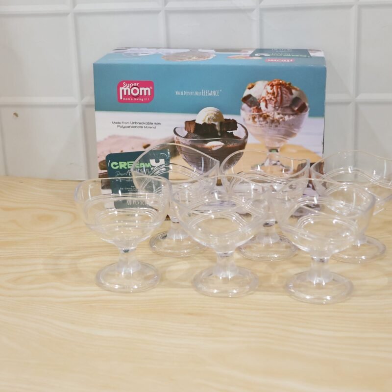 Unbreakable Creamy Dessert Bowls � Elegant, Durable & Crystal Clear