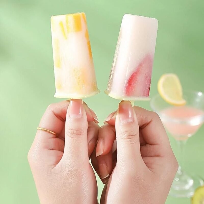 IceCreamMolds-03.jpg Plastic Ice Candy Maker – Reusable 8 Mold Set for Summer Treats