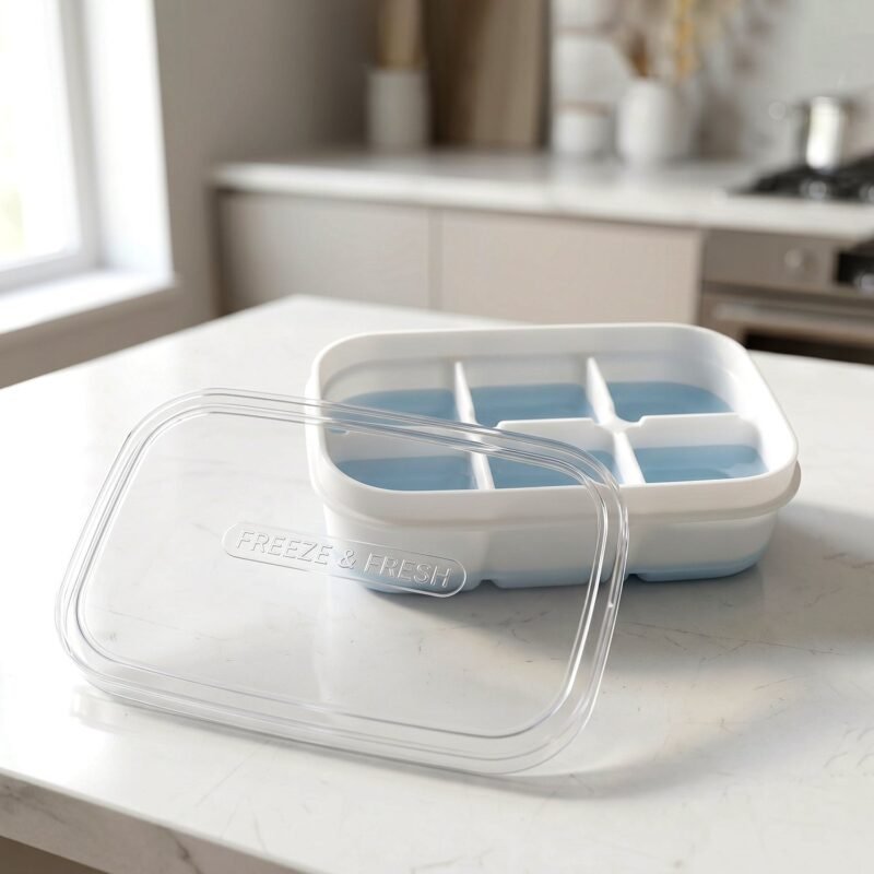 IceCubesMold-06.jpg Mini Plastic 6-Cavity Ice Cube Tray � Space-Saving & Reusable