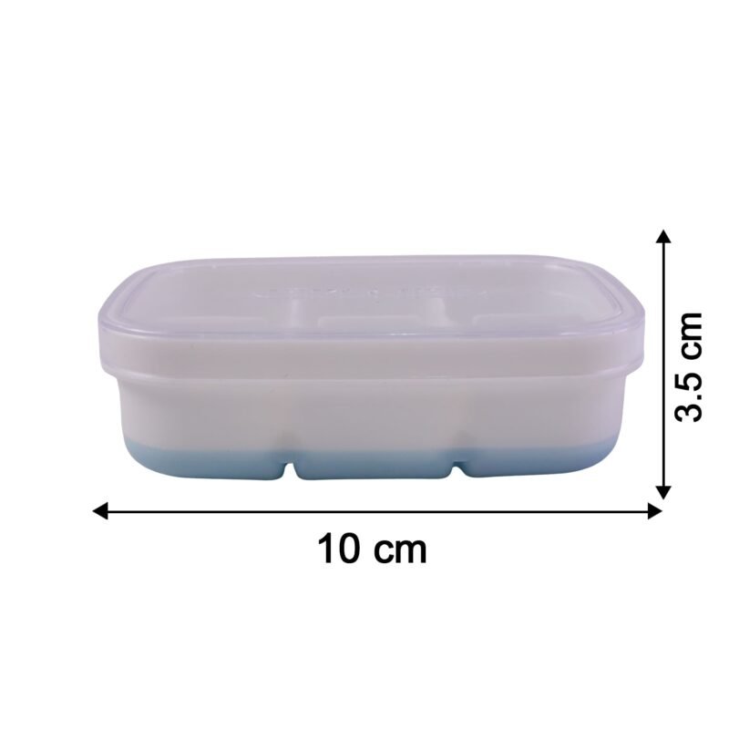 IceCubesMold-size.jpg Mini Plastic 6-Cavity Ice Cube Tray � Space-Saving & Reusable
