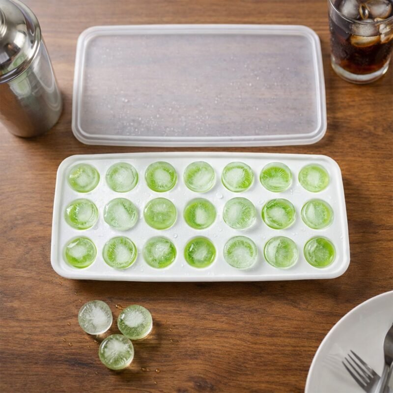 Plastic Ice Cube Tray – Multipurpose with Lid for Easy Freezing