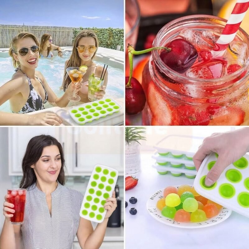 Plastic Ice Cube Tray – Multipurpose with Lid for Easy Freezing