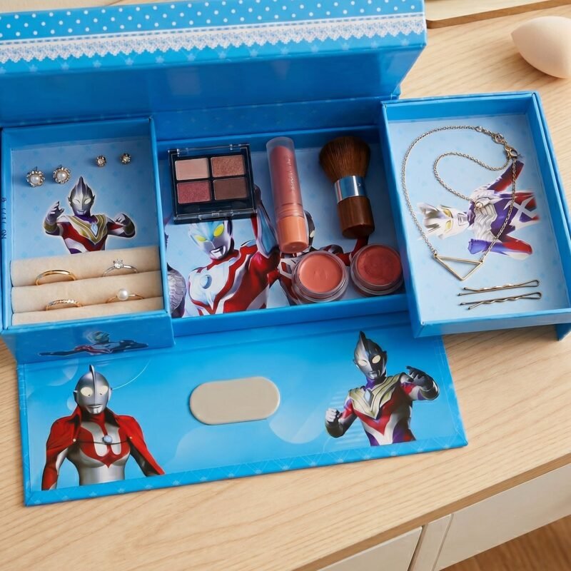 Multipurpose Folding Makeup and Jewelry Storage Box � Compact & Portable