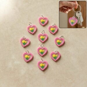 Key-Chain-Accessories-air-Heart-01-WOSKU-01.jpg Cute Heart & Flower Bag Charm Set – Versatile & Stylish