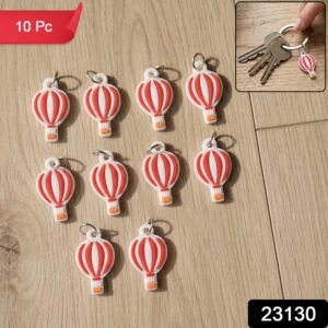 Hot Air Balloon Bag Charm Keychain Set – Trendy Travel Accessory