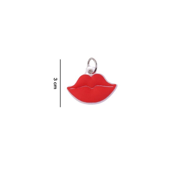 Lips Shape Bag Charm Keychain – Trendy Decoration for Bags & Keys