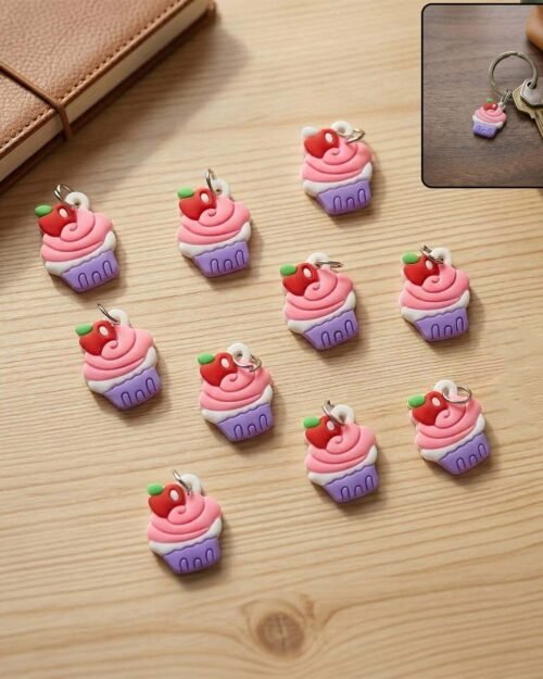Cute Cupcake Keychain – Fun & Charming Bag Ornament