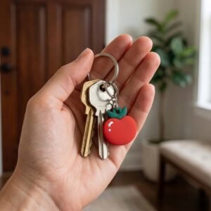 KeyChainAccessoriesTomato-02.jpg Red Apple Keychain – Cute & Versatile Bag Charm for Gifts