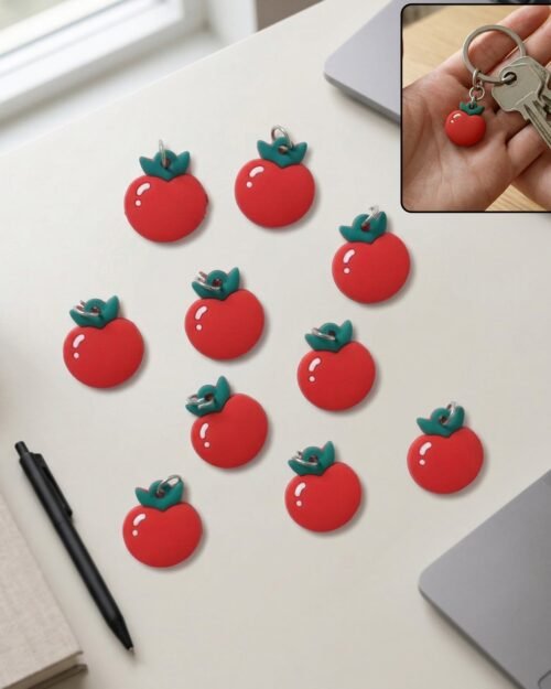 Red Apple Keychain – Cute & Versatile Bag Charm for Gifts