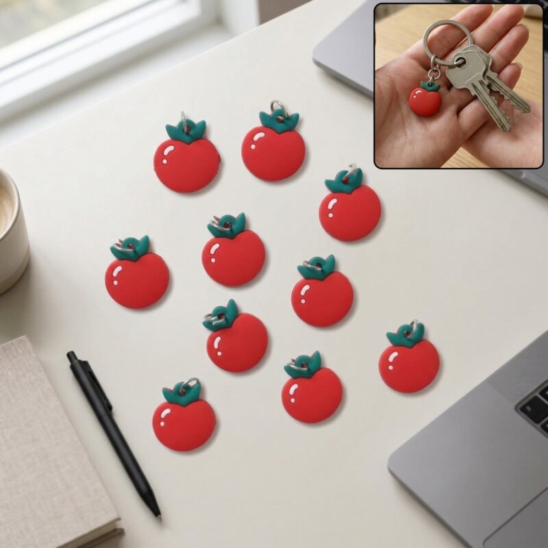 KeyChainAccessoriesTomato-WOSKU-01.jpg Red Apple Keychain – Cute & Versatile Bag Charm for Gifts