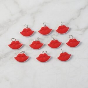 Lips Shape Bag Charm Keychain – Trendy Decoration for Bags & Keys