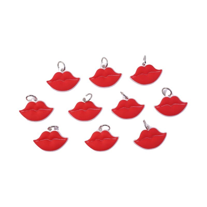 Lips Shape Bag Charm Keychain – Trendy Decoration for Bags & Keys