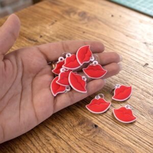 Lips Shape Bag Charm Keychain – Trendy Decoration for Bags & Keys