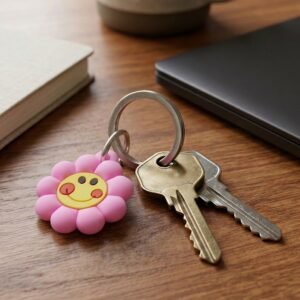 Keychain for Kids | Cute Floral Smileys & Long-lasting Durability